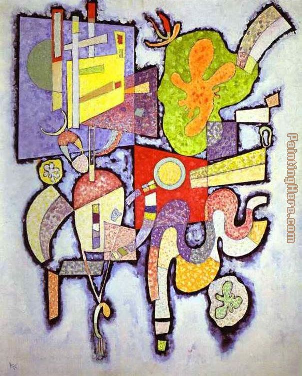 Complex Simple painting - Wassily Kandinsky Complex Simple art painting